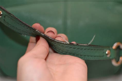 how to repair peeling purse straps